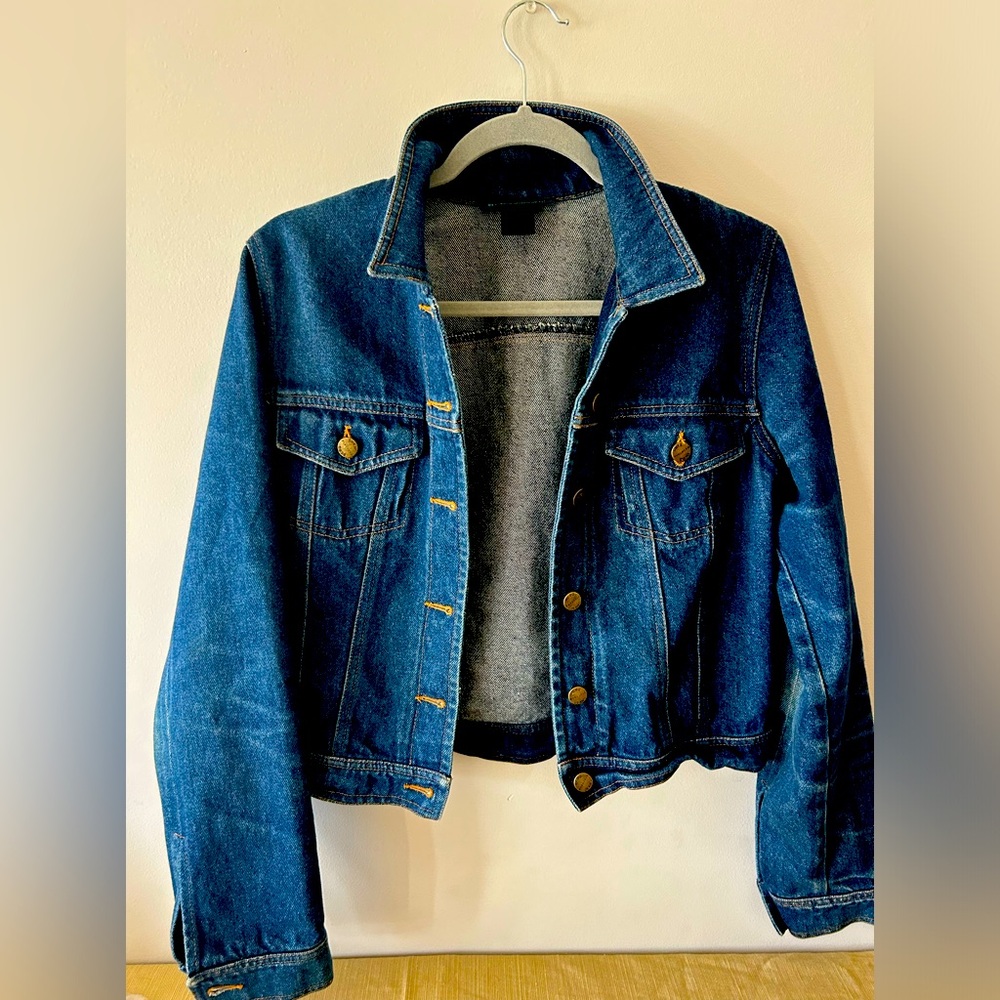 BCBG denim jacket, size M